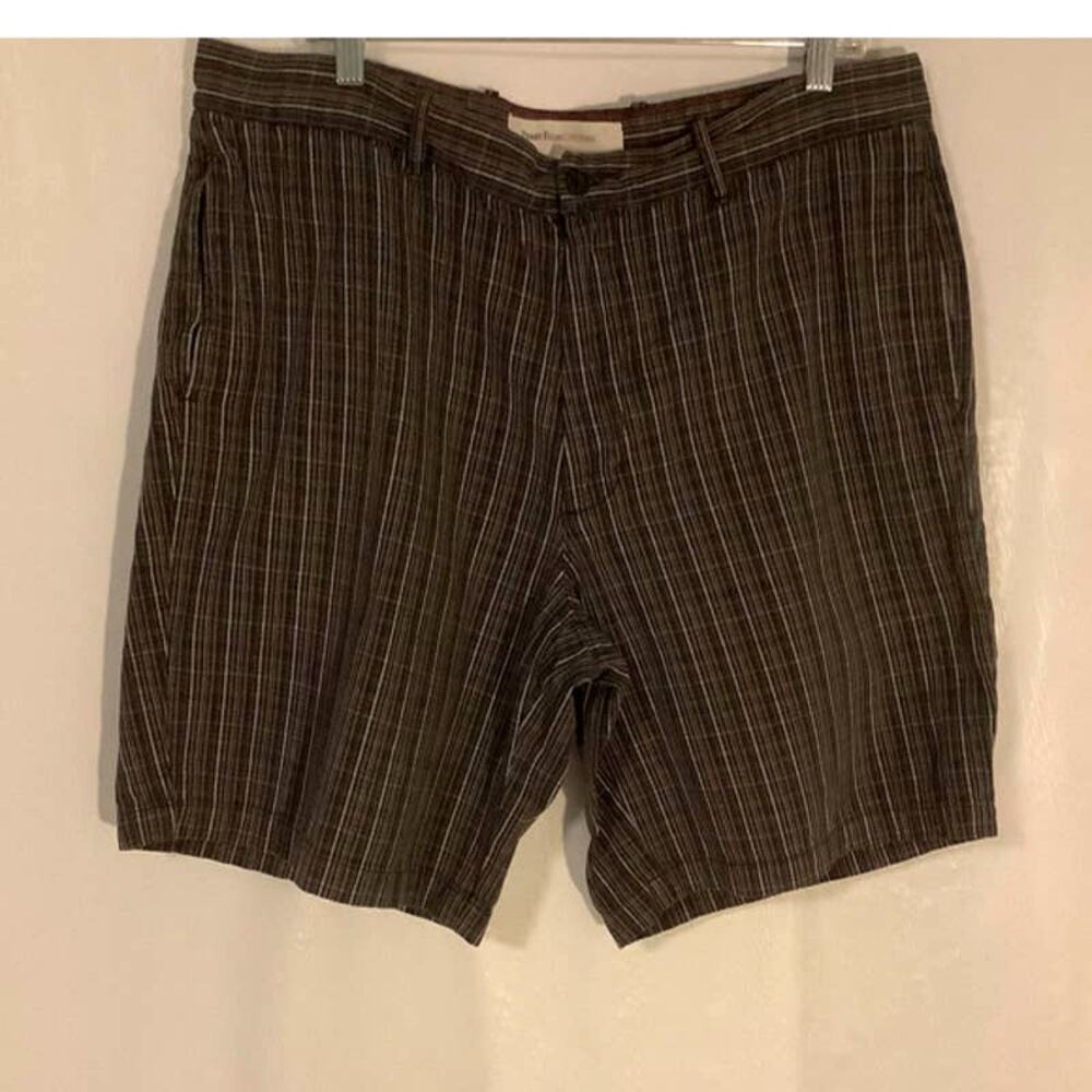 Perry Ellis Cottons Mens Multicolor Plaid 100% Cotton Golf Shorts Size 38